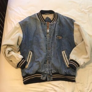 Vintage Georgia Tech Varsity Style Denim Jacket